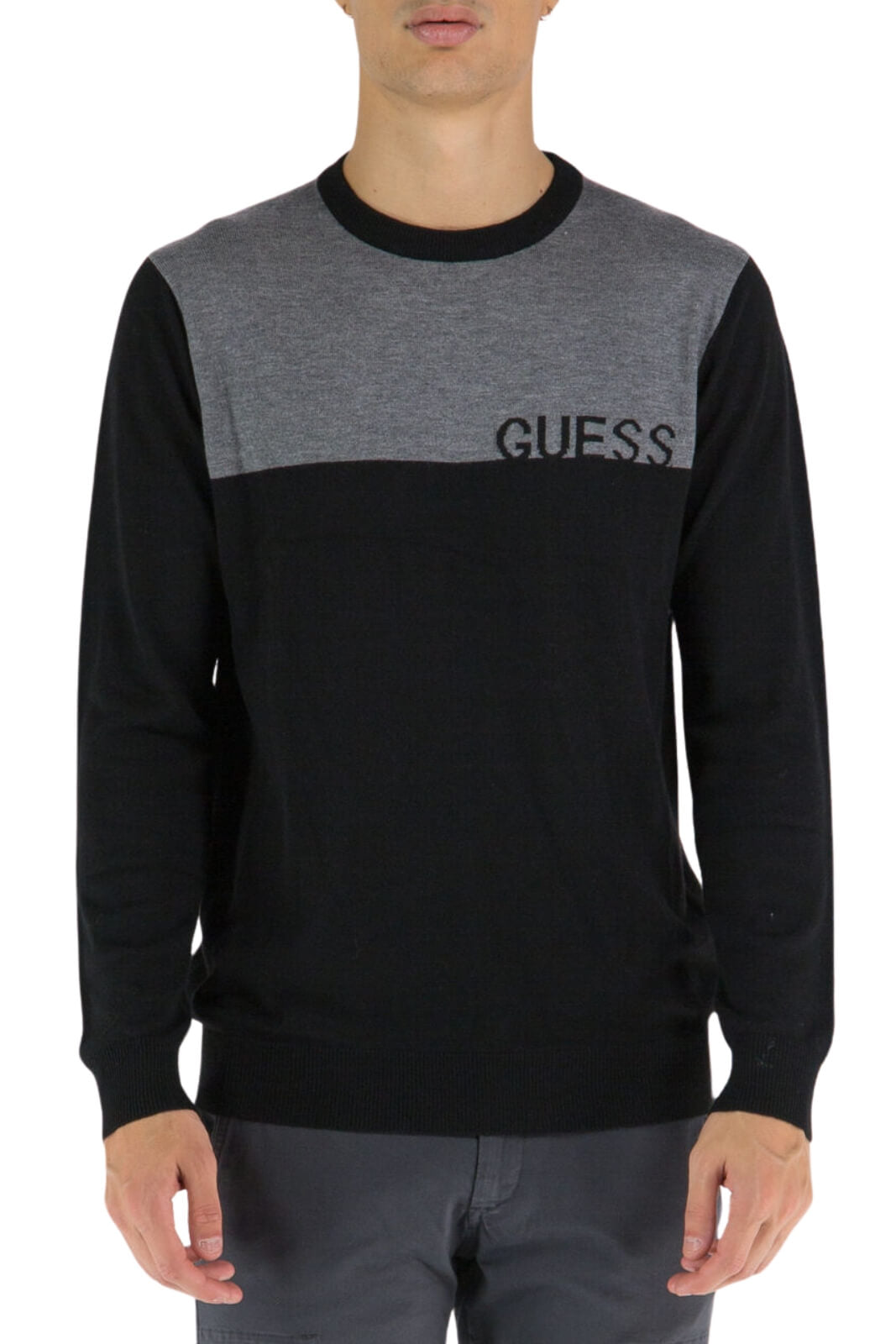 Guess Men's Color Block Sweater