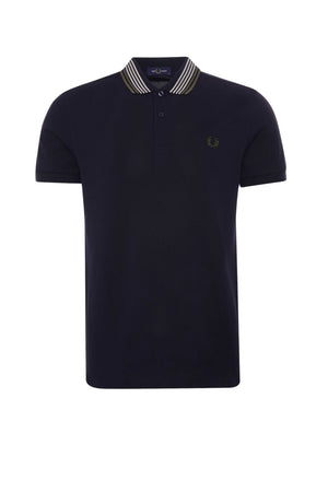 Fred Perry Men's Striped Collar Polo