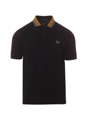 Fred Perry Men's Striped Collar Polo