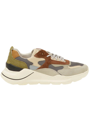 Date Men's FUGA Sneakers with suede inserts