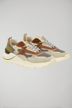 Date Men's FUGA Sneakers with suede inserts