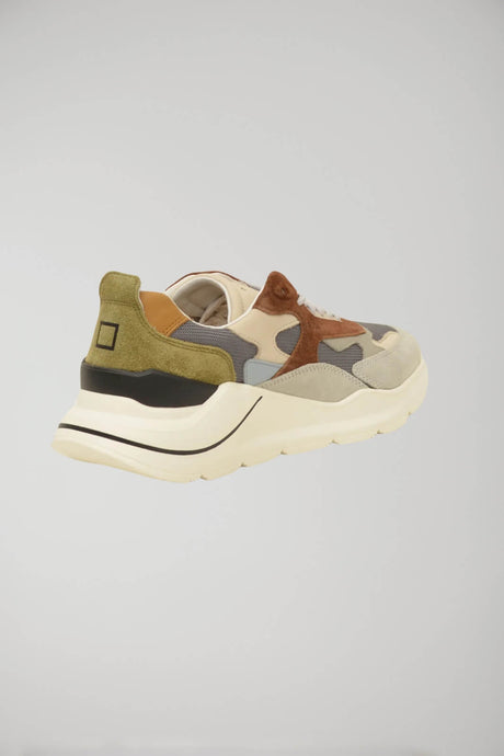 Date Men's FUGA Sneakers with suede inserts