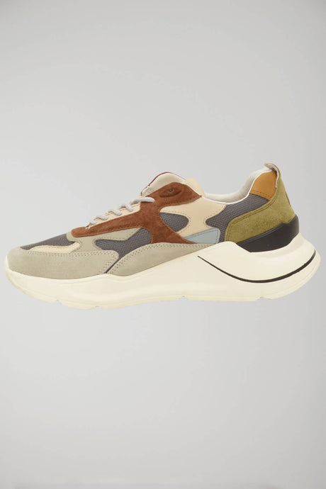 Date Men's FUGA Sneakers with suede inserts