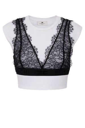 Elisabetta Franchi Women's Jersey T-Shirt with Bralette