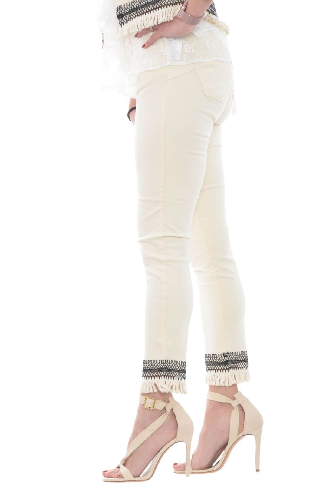 Liu Jo jeans donna skinny con frange