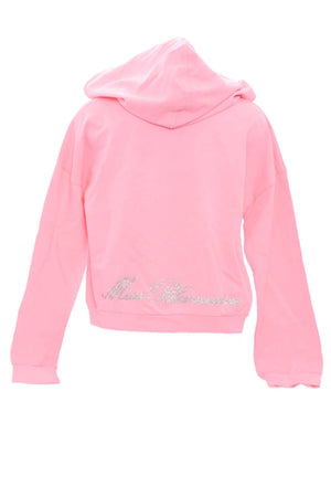 Sudadera de niña Miss Blumarine con purpurina en la espalda