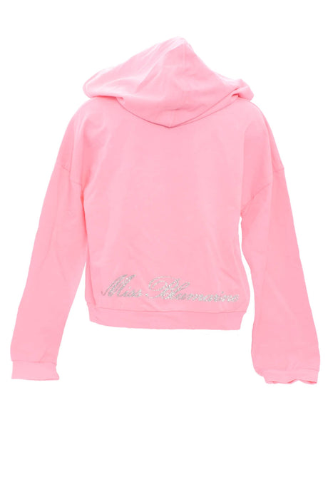 Sudadera de niña Miss Blumarine con purpurina en la espalda