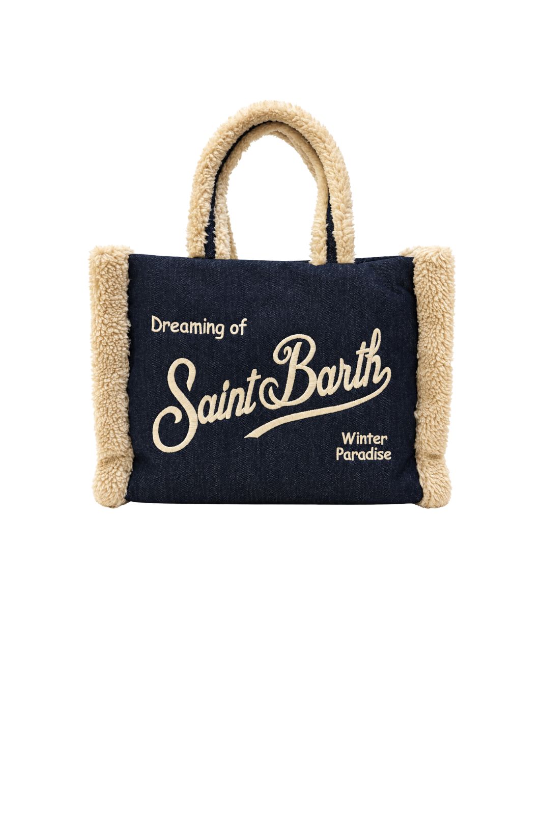MC2 Saint Barth Borsa Donna Vanity Shearling Denim Dark