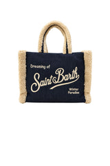 MC2 Saint Barth Borsa Donna Vanity Shearling Denim Dark