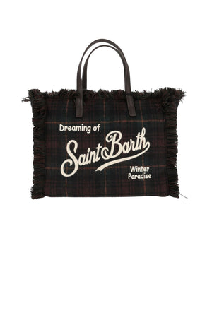 MC2 Saint Barth Borsa Donna Vanity Wool Tartan