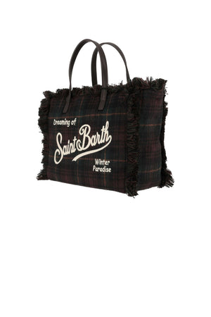 MC2 Saint Barth Borsa Donna Vanity Wool Tartan