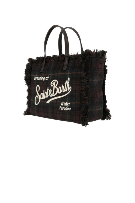 MC2 Saint Barth Borsa Donna Vanity Wool Tartan
