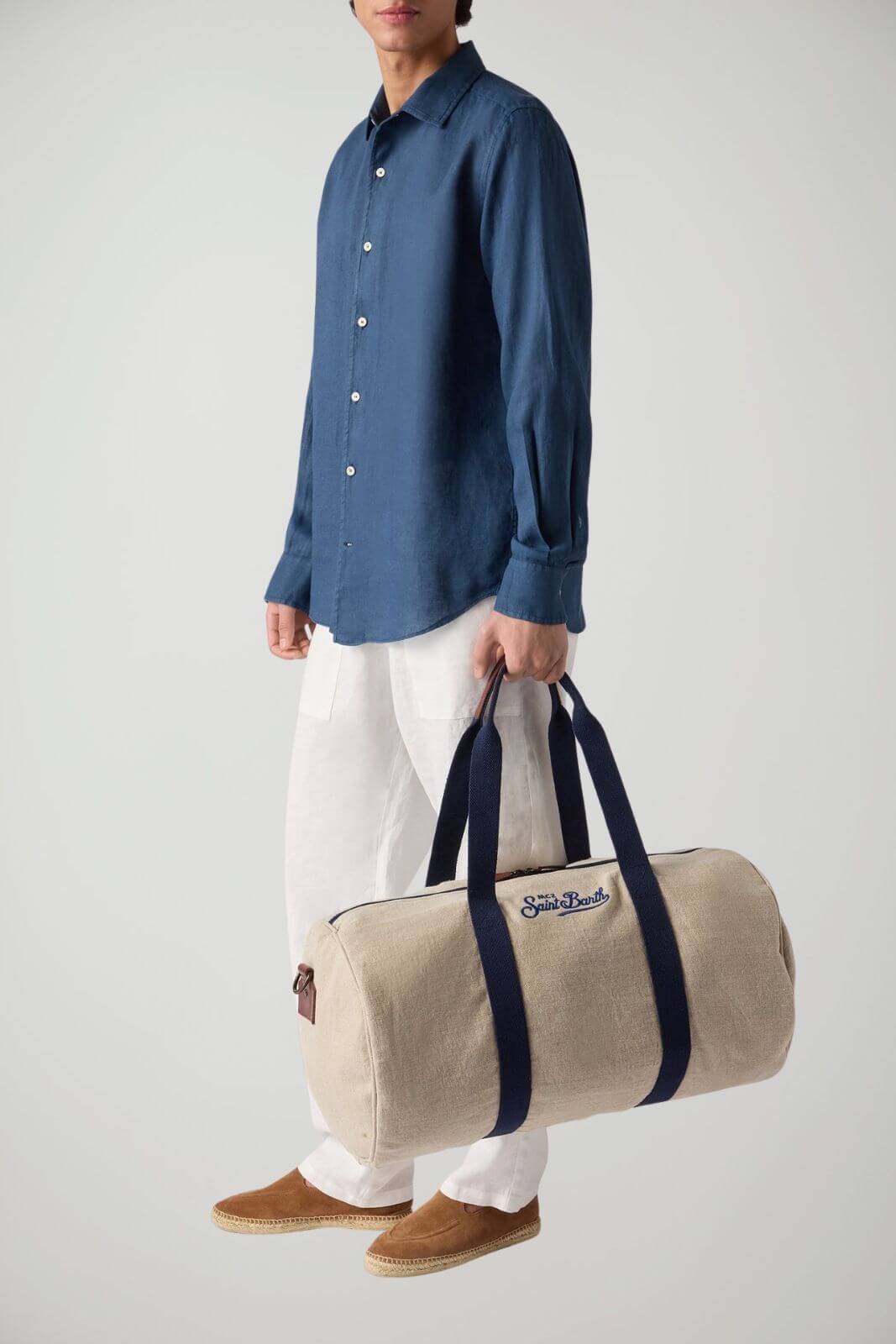 MC2 Saint Barth Borsone da viaggio Jetleg Round Linen