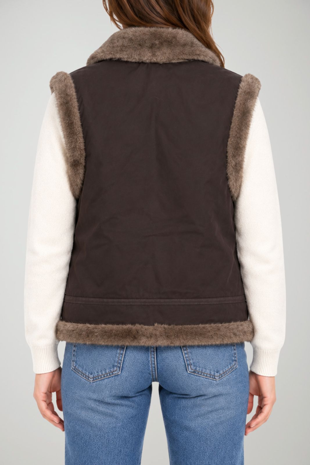 MC2 Saint Barth Gilet Donna Hesketh Wax Fur