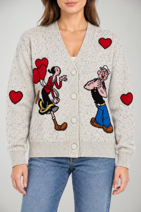 MC2 Saint Barth Cardigan Donna Sasy Donegal Popeye