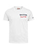 T-shirt da uomo MC2 Saint Barth a maniche corte con ricamo davanti e dietro