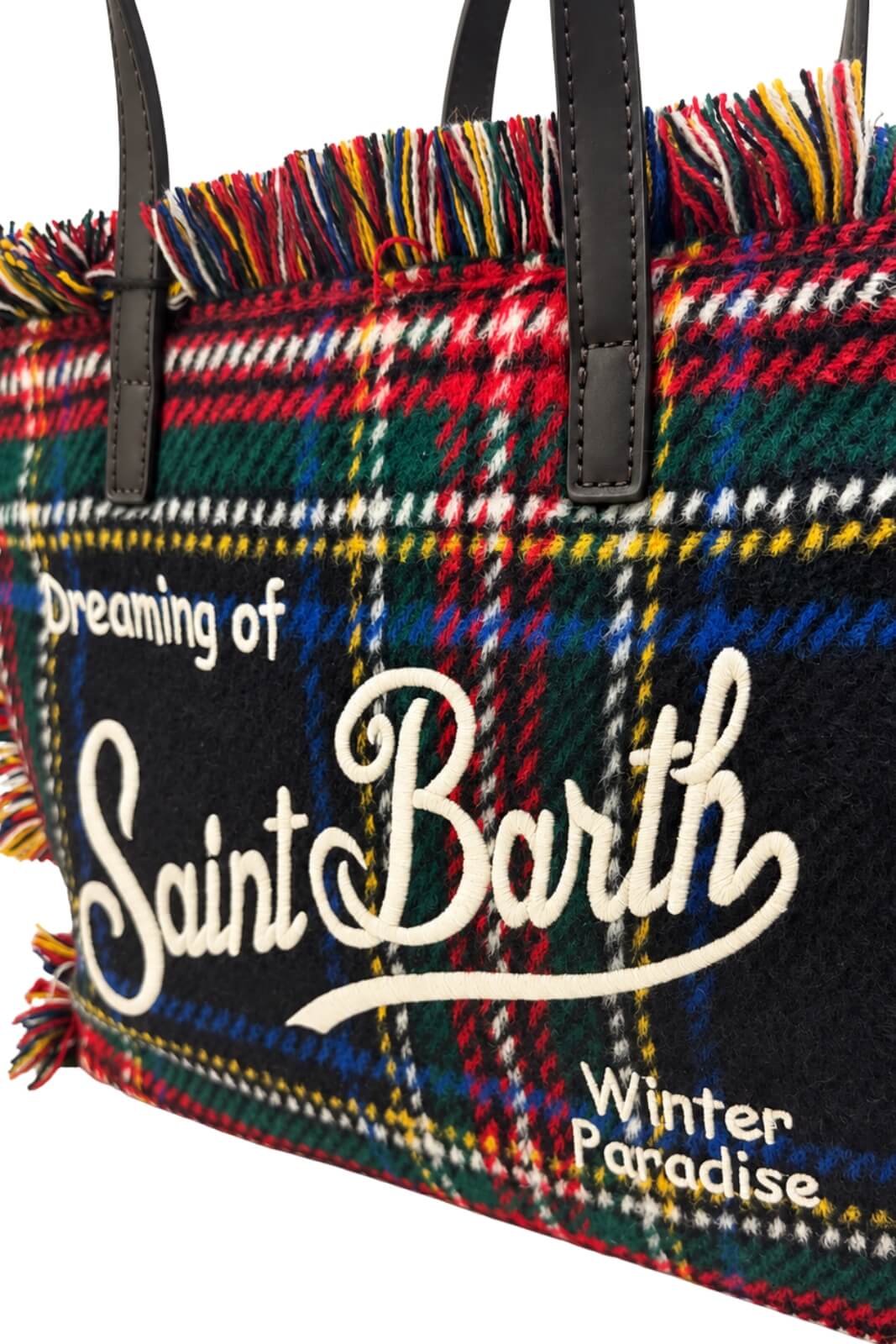 MC2 Saint Barth Borsa Donna Colette Wool Tartan