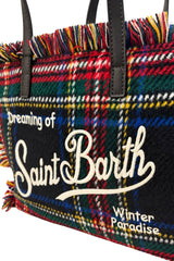 MC2 Saint Barth Borsa Donna Colette Wool Tartan