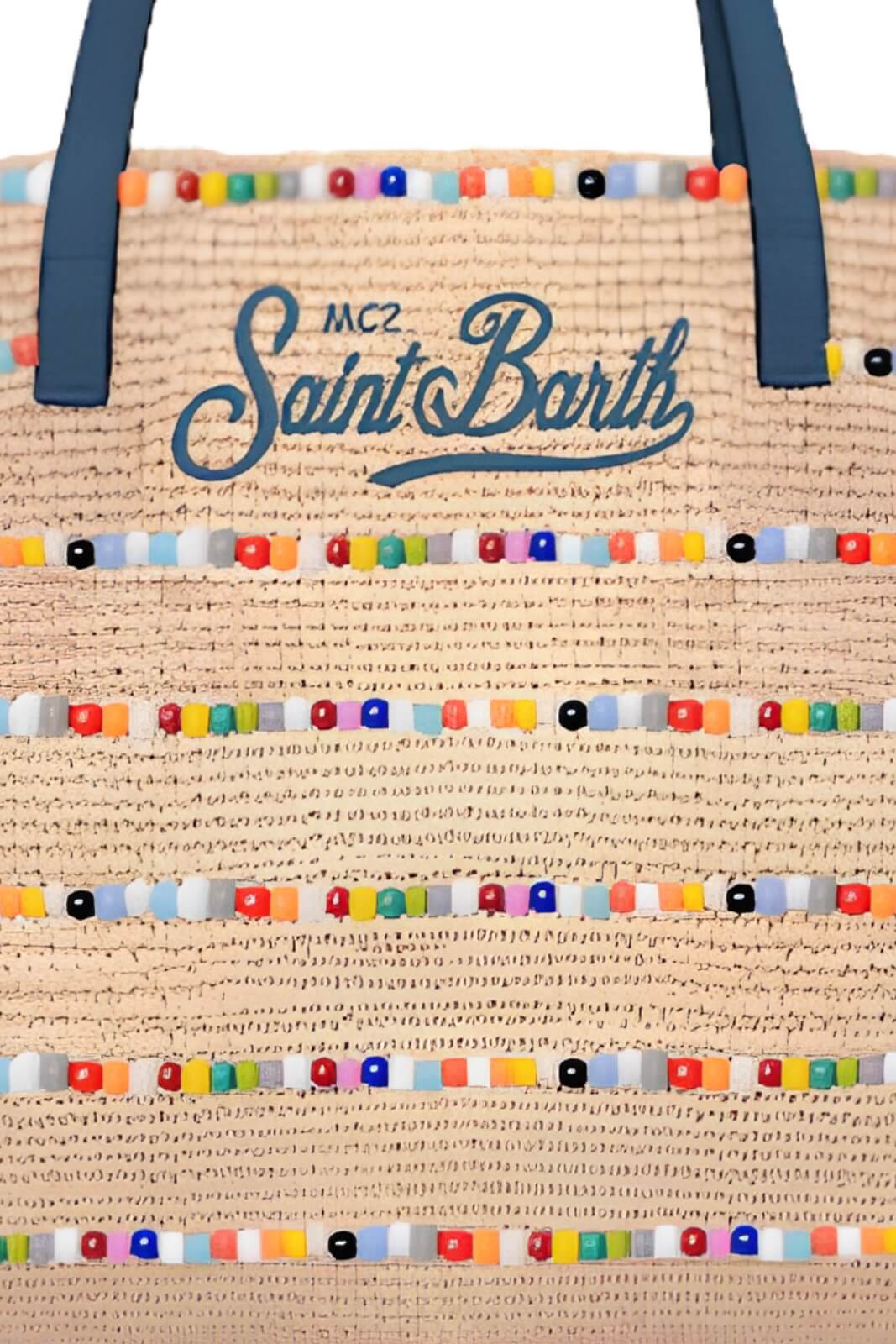 MC2 Saint Barth Borsa Donna Raffia Beads Stripes