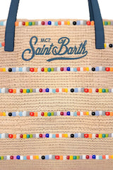 MC2 Saint Barth Borsa Donna Raffia Beads Stripes