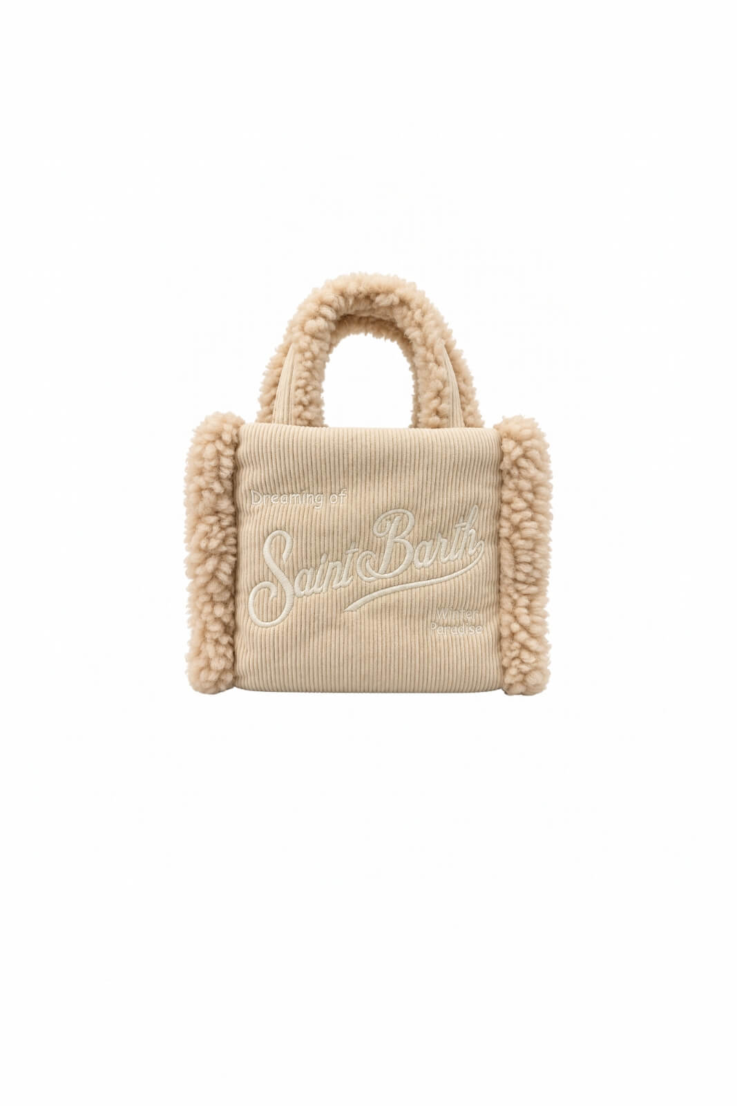 MC2 Saint Barth Borsa Donna Vanity Mini Shearling Corduroy