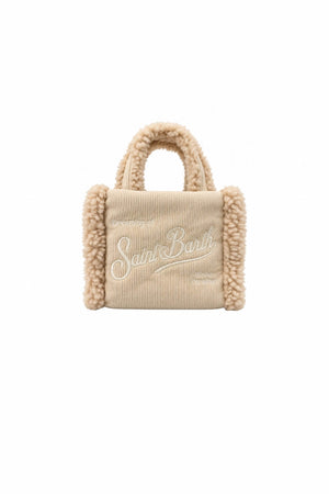 MC2 Saint Barth Borsa Donna Vanity Mini Shearling Corduroy