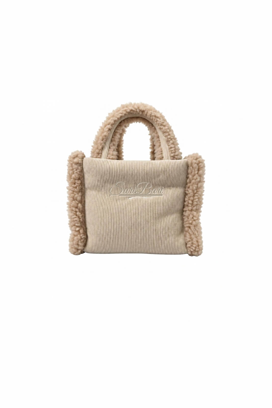 MC2 Saint Barth Borsa Donna Vanity Mini Shearling Corduroy