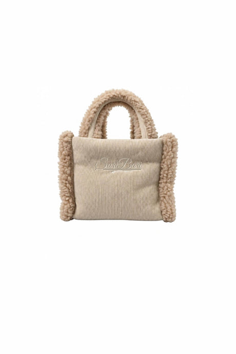 MC2 Saint Barth Borsa Donna Vanity Mini Shearling Corduroy