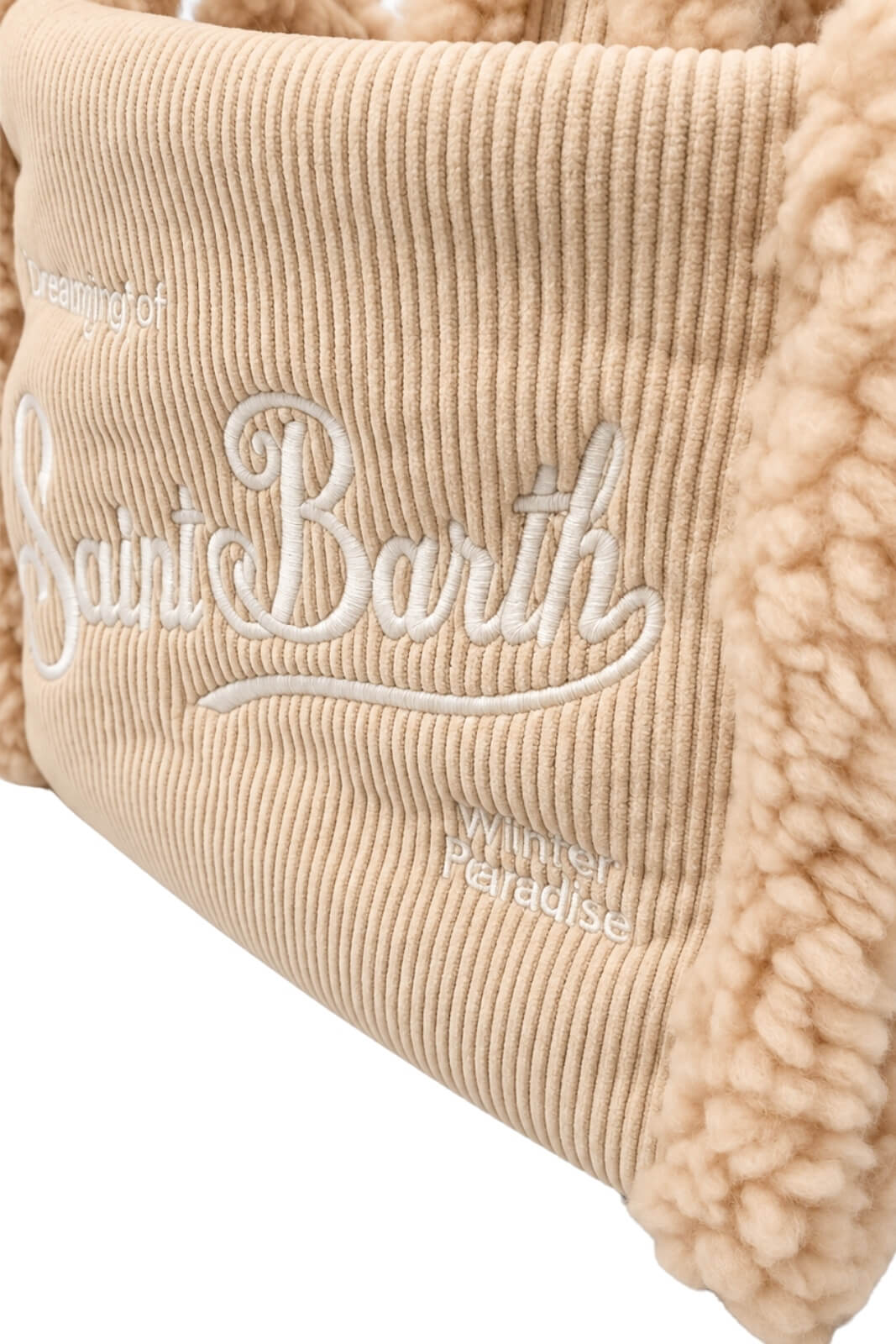 MC2 Saint Barth Borsa Donna Vanity Mini Shearling Corduroy