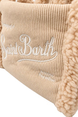 MC2 Saint Barth Borsa Donna Vanity Mini Shearling Corduroy
