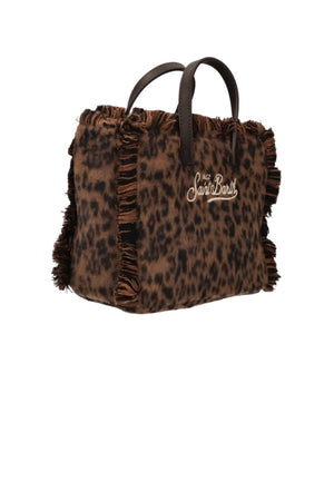 MC2 Saint Barth Borsa Donna Vanity Mini Felt Leopard