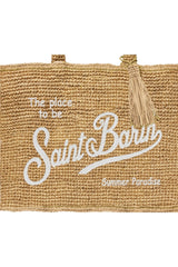 MC2 Saint Barth Borsa Donna in rafia con frange