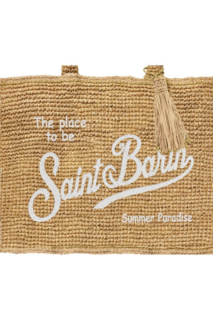 MC2 Saint Barth Borsa Donna in rafia con frange