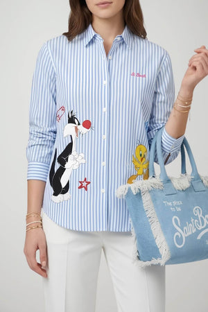 MC2 Saint Barth Camicia Donna Brigitte Stripes Silvester Titty