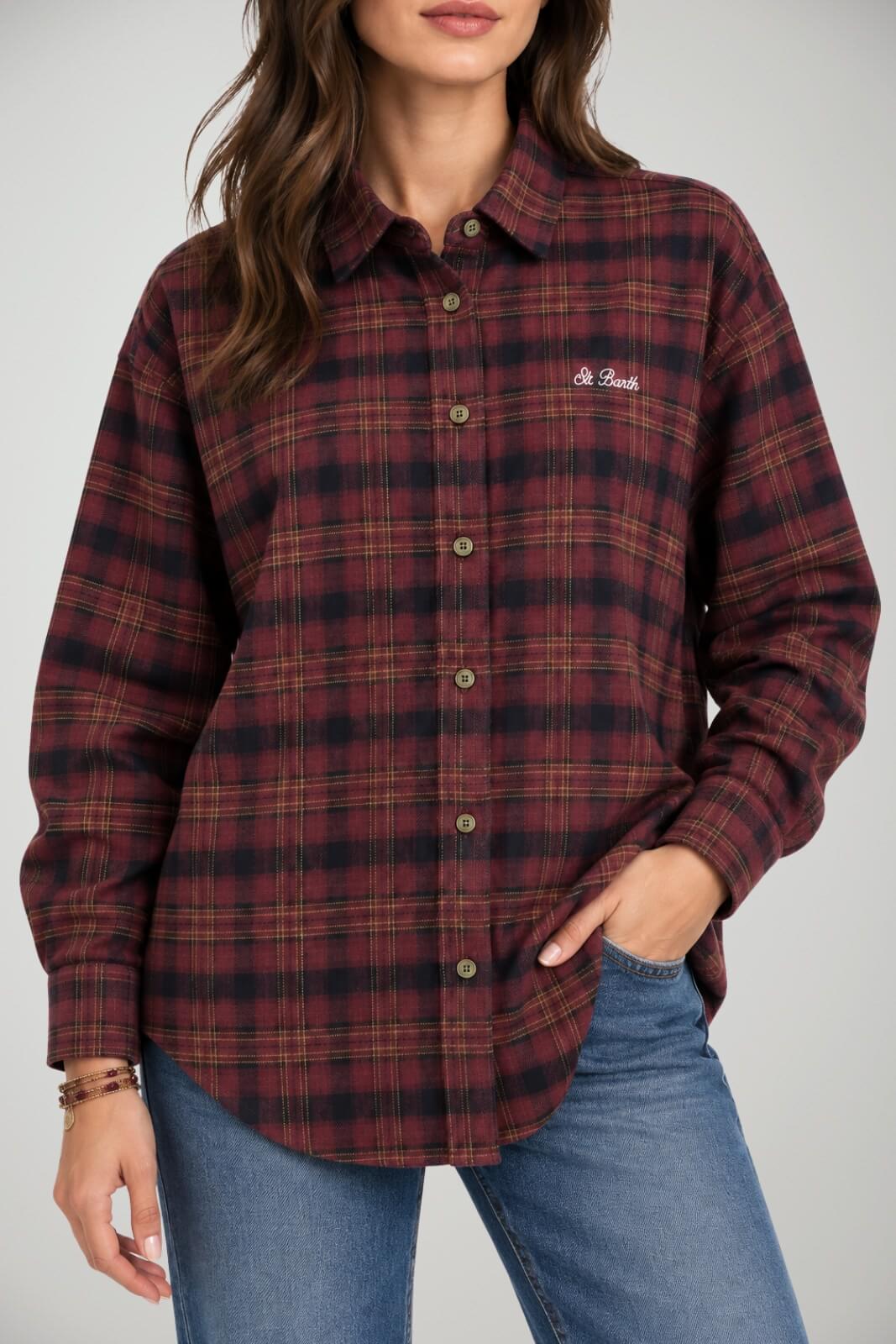 MC2 Saint Barth Camicia Donna Lully Flannel Tartan