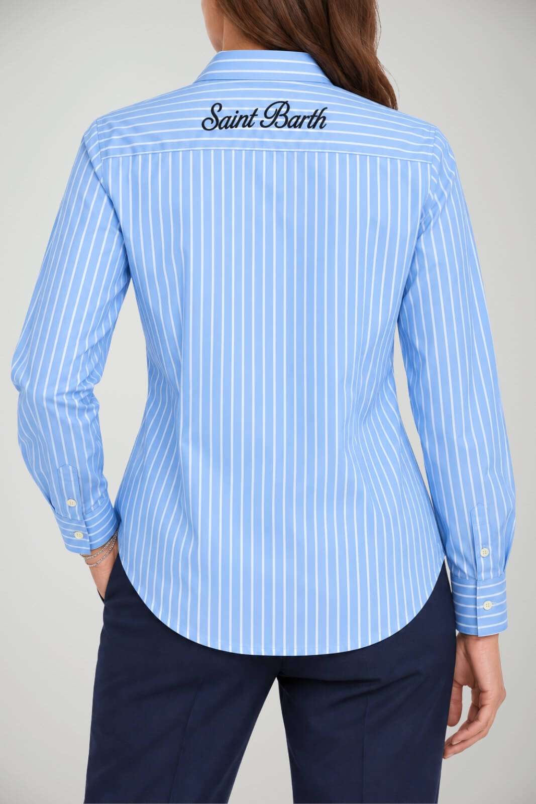 MC2 Saint Barth Camicia Donna Meredith Cotton Stripes Tiny