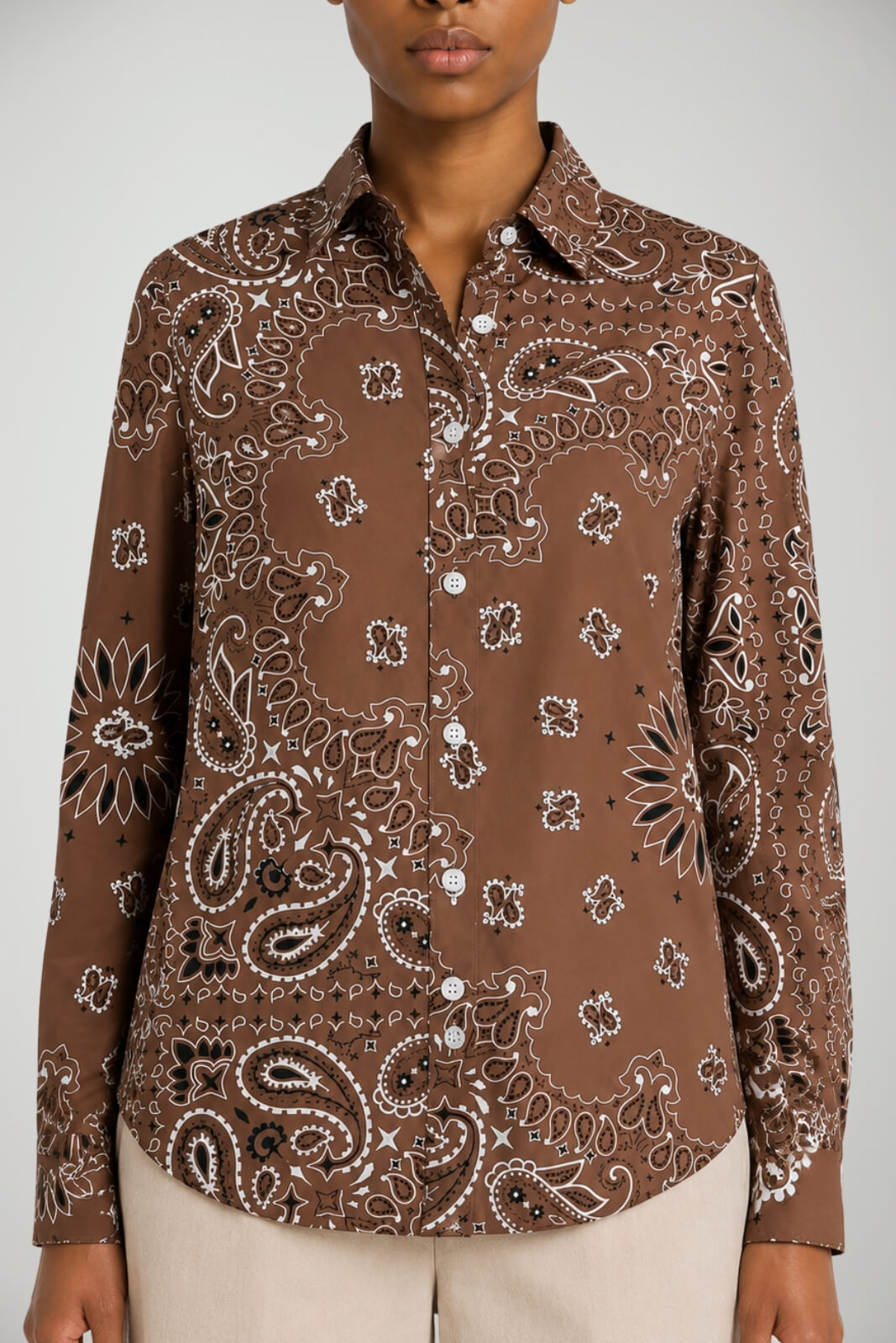 MC2 Saint Barth Camicia Donna Silk Voile Bandana Round