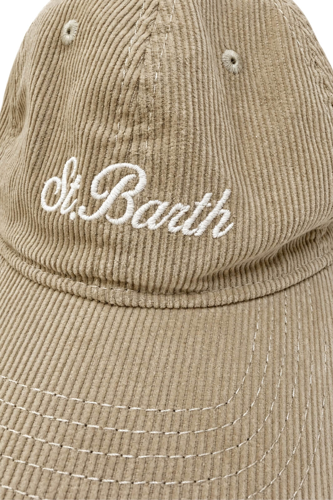 MC2 Saint Barth Cappello Donna Baseball Corduroy / Beige