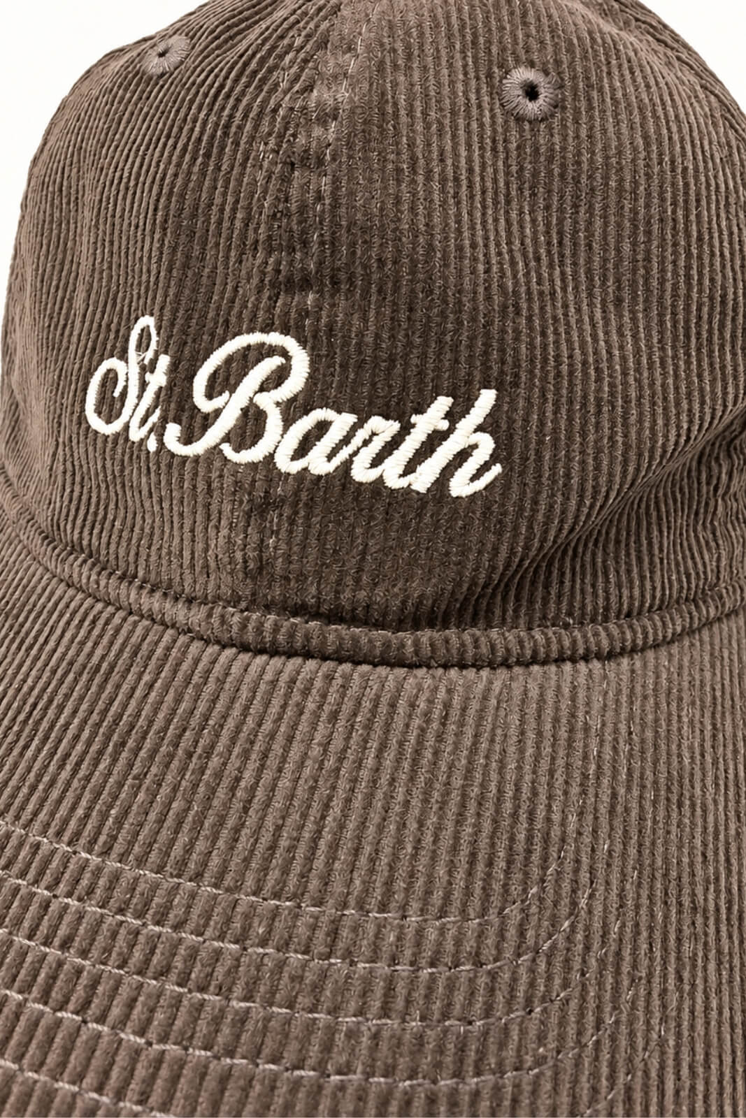 MC2 Saint Barth Cappello Donna Baseball Corduroy / Cioccolato
