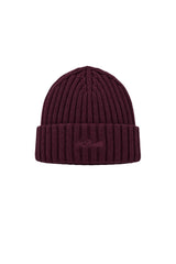 MC2 Saint Barth Cappello in lana a coste / Melanzana