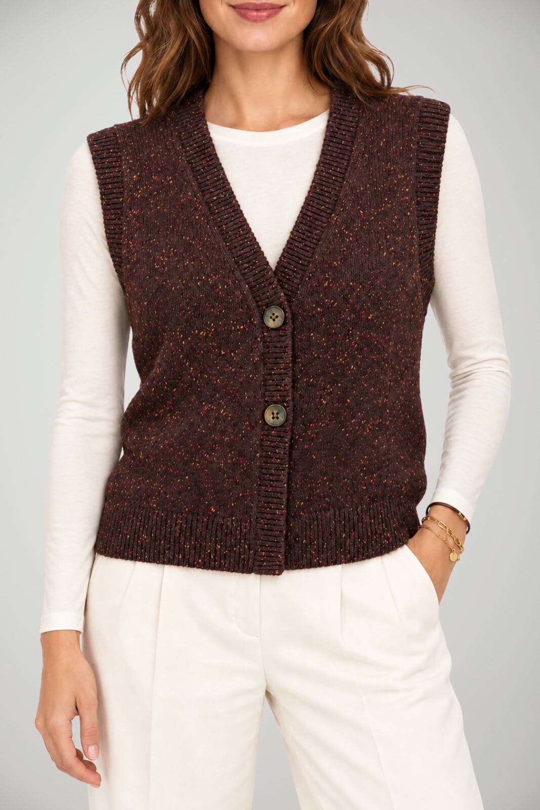MC2 Saint Barth Gilet Donna Carette Donegal