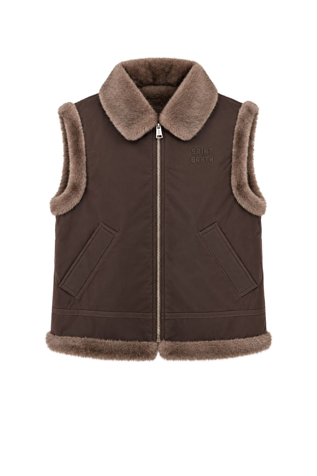 MC2 Saint Barth Gilet Donna Hesketh Wax Fur