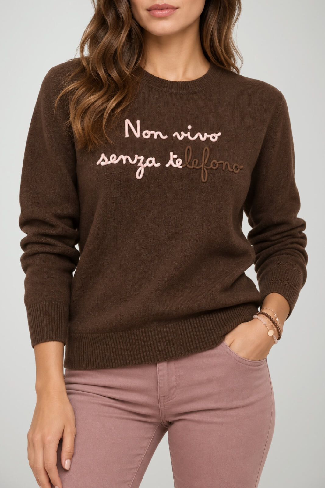 MC2 Saint Barth Maglia Donna Non Vivo Senza Te