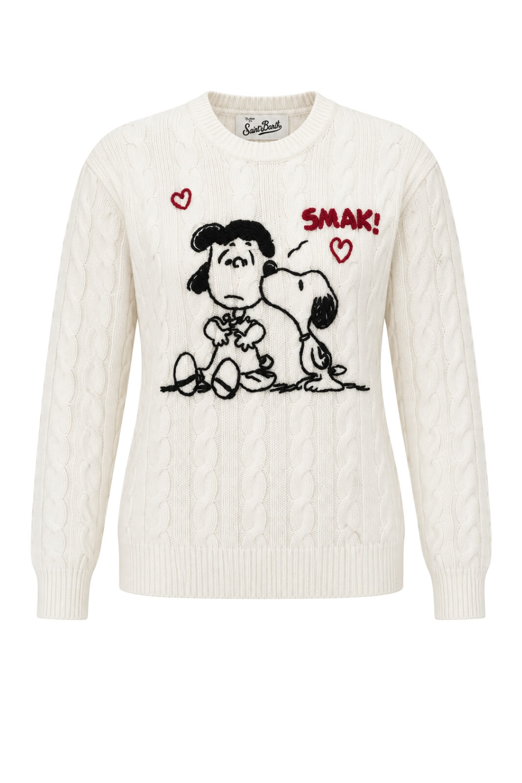 MC2 Saint Barth Maglia Donna Peanuts Kiss Outline