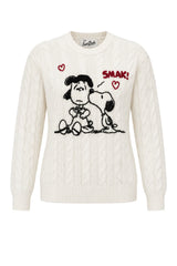 MC2 Saint Barth Maglia Donna Peanuts Kiss Outline
