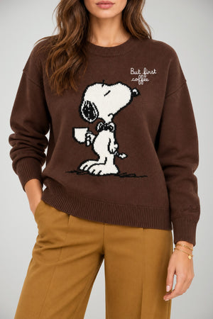 MC2 Saint Barth Maglia Donna Snoopy First Coffee