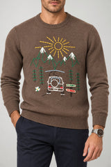 MC2 Saint Barth Maglia Uomo St Moritz Landscape Draw