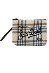 MC2 Saint Barth Pochette Donna Aline Wool Tartan