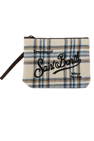 MC2 Saint Barth Pochette Donna Aline Wool Tartan