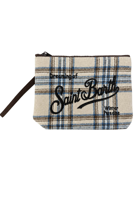 MC2 Saint Barth Pochette Donna Aline Wool Tartan